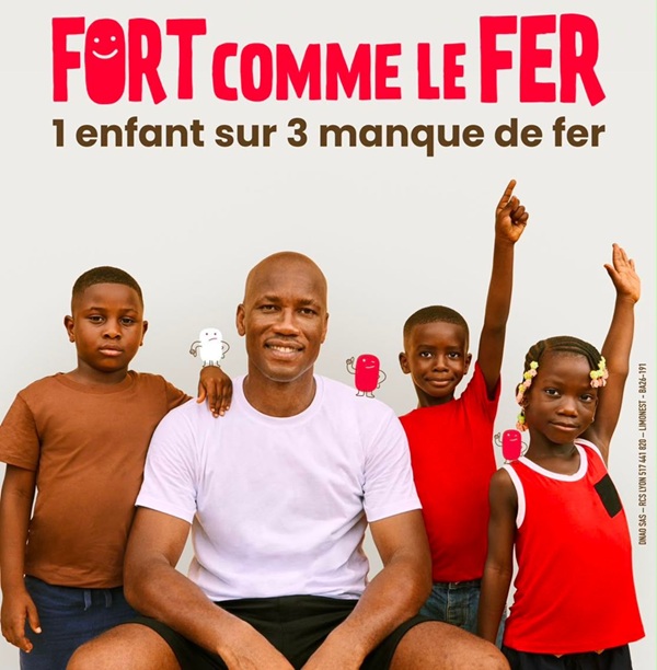 Nutrition infantile : Didier Drogba et Danone lancent « Fort Comme le Fer » en Afrique