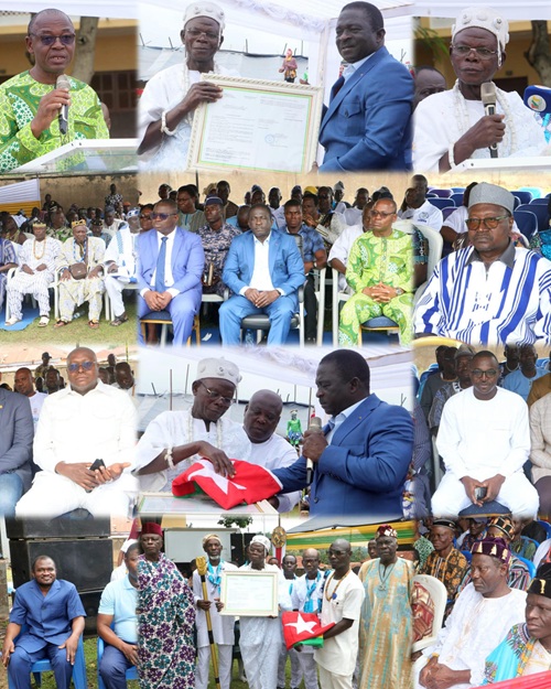 Atakpamé : OLOU ATCHIKITI KOUAMÉ ODOYE VIII officiellement investi Chef du canton de Gnagna.